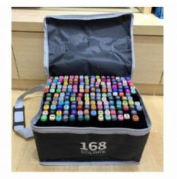 TOUCH - ENSEMBLE DE 168 CRAYONS À L'ALCOOL - MARQUEURS À DOUBLE POINTE